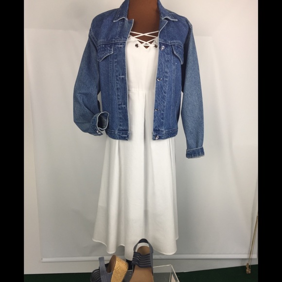 M Studio by John Meyer 🌷Wht Spg Strap Dress Sz 6 - Picture 3 of 8